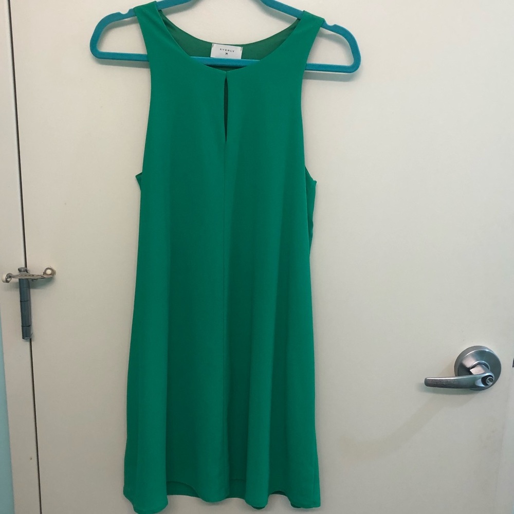 Kelly Green Everly Dress With Keyhole Cutout